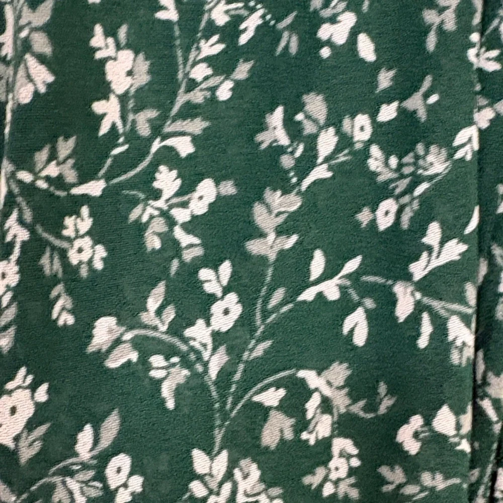 Reformation Pinto Green Floral Smocked Top Blouse XS Romantic Sheer Coquette